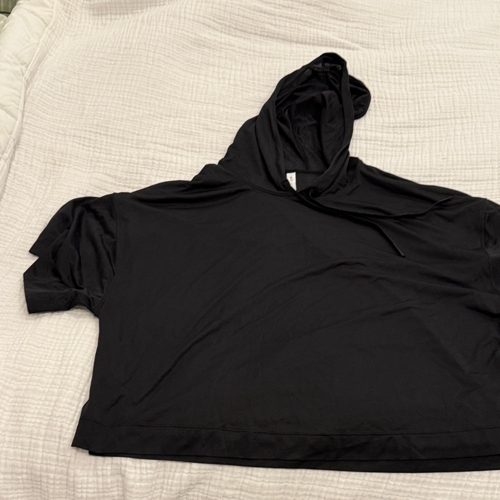 Sheer cropped coverup Women's Top